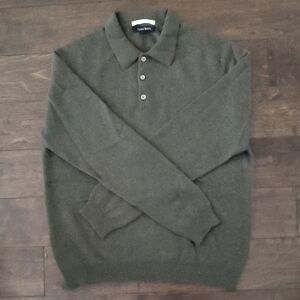 Glen Royal 100% Cashmere Men's Army Green Sweater
